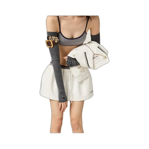 Bonded Piqué And Technical Jersey Miniskirt