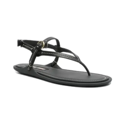 Leather Flat Sandals