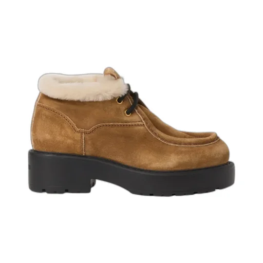 Round-Toe Lace-Up Boots