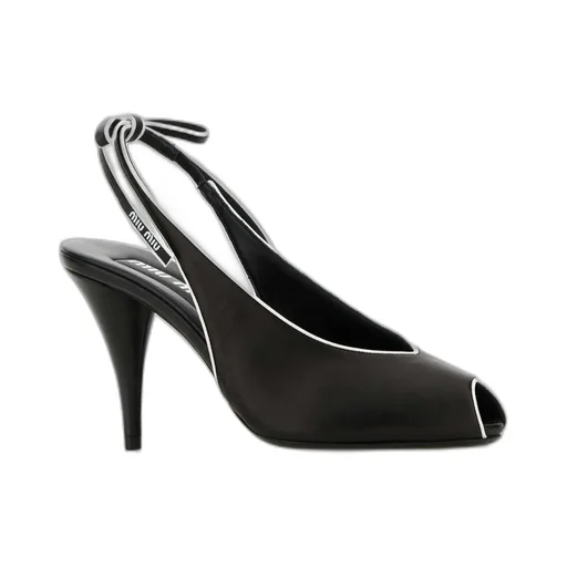 High-Heeled Slingback Sandals