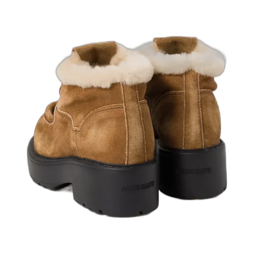 Round-Toe Lace-Up Boots