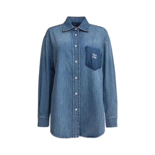 Button-Up Denim Shirt