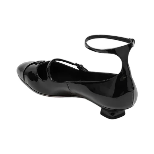 Round Head Low-Heeled Shoes