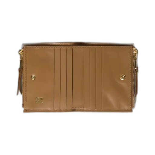 Logo Plaque Zipped Wallet