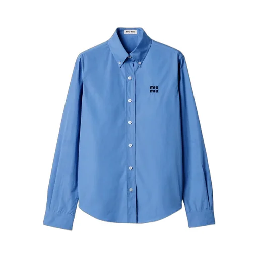 Logo-Embroidered Button-Up Shirt