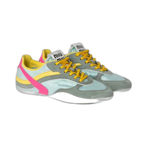 Gymnasium Technical Fabric And Suede Sneakers