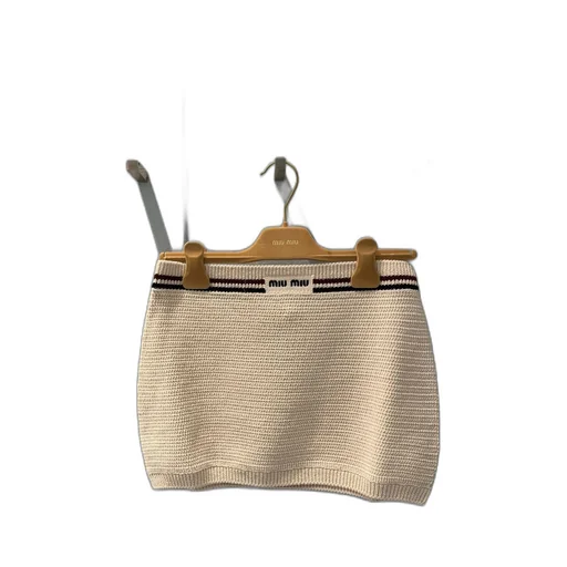 Cotton Knit Miniskirt