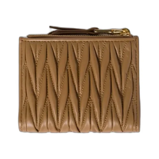 Logo Plaque Zipped Wallet