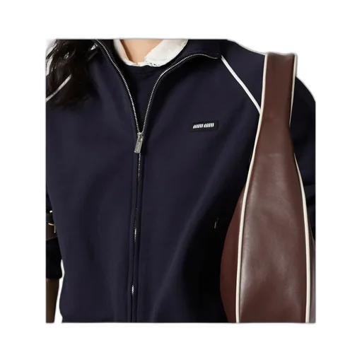 Long-Sleeved Zipped Sweatshirt