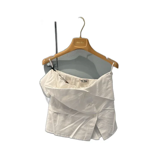 Strapless Poplin Top