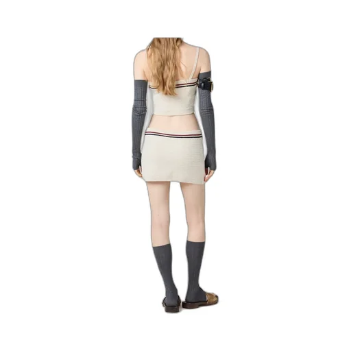 Cotton Knit Miniskirt