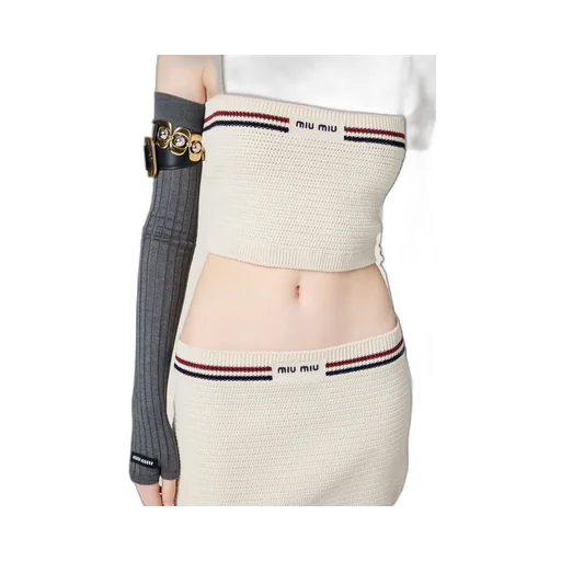 Cotton Knit Miniskirt