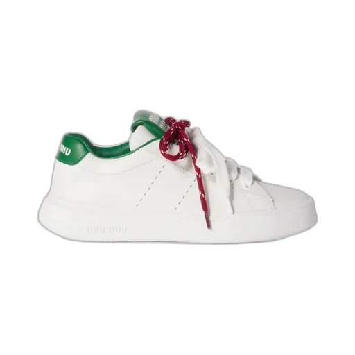 Round-Toe Lace-Up Sneakers