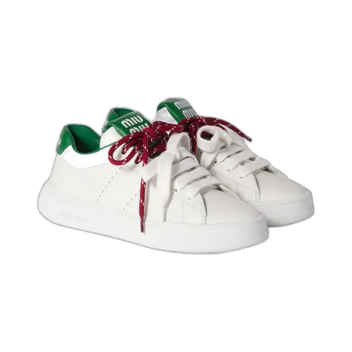 Round-Toe Lace-Up Sneakers