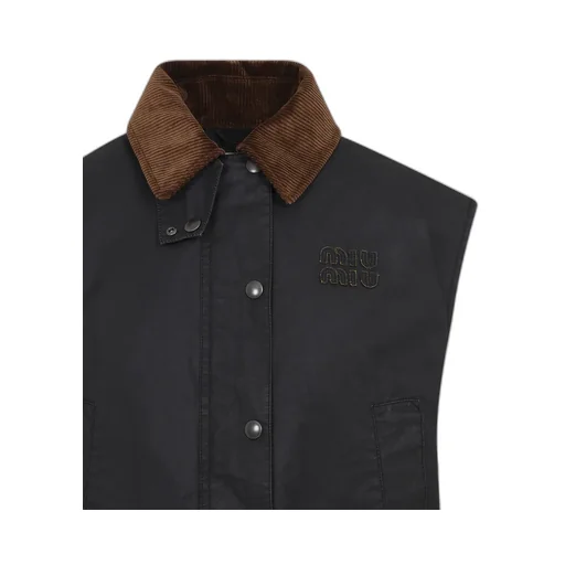 Resin-Finish Poplin Vest