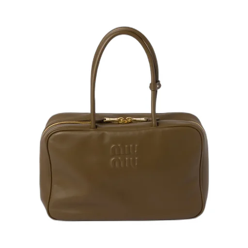 Logo-Embossed Zipped Handbag