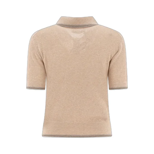 Short-Sleeved Knitted Polo Shirt