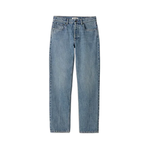 Logo-Embroidered Straight-Leg Jeans