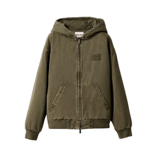Logo-Detailed Zipped Hoodie