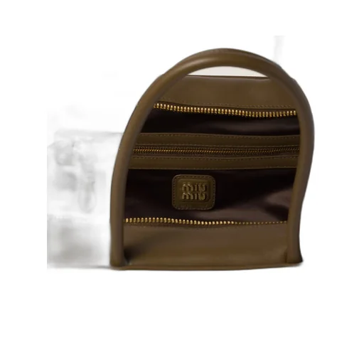 Logo-Embossed Zipped Handbag