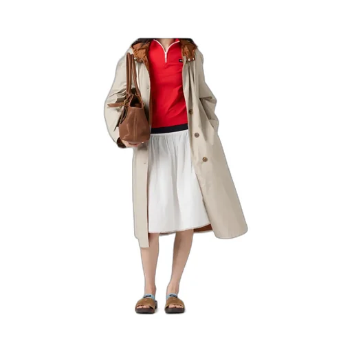 Slubbed Poplin Skirt