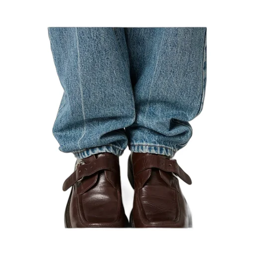 Logo-Embroidered Straight-Leg Jeans