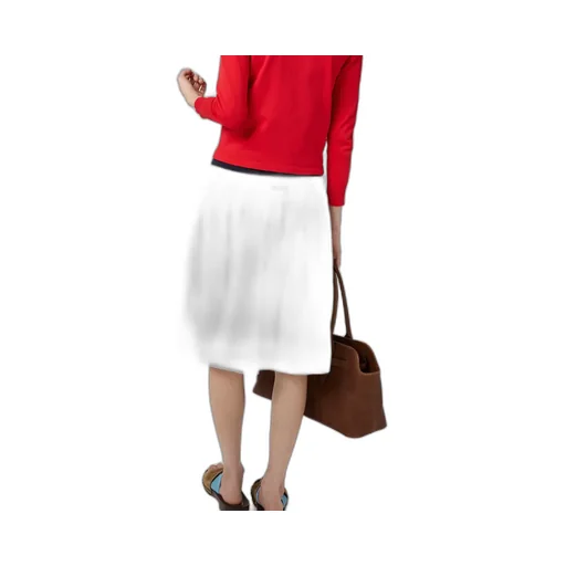 Slubbed Poplin Skirt