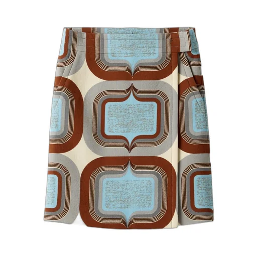 Printed Natté Skirt