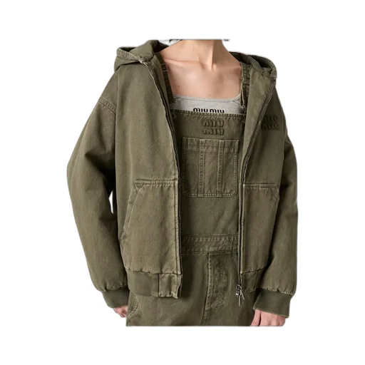Logo-Detailed Zipped Hoodie