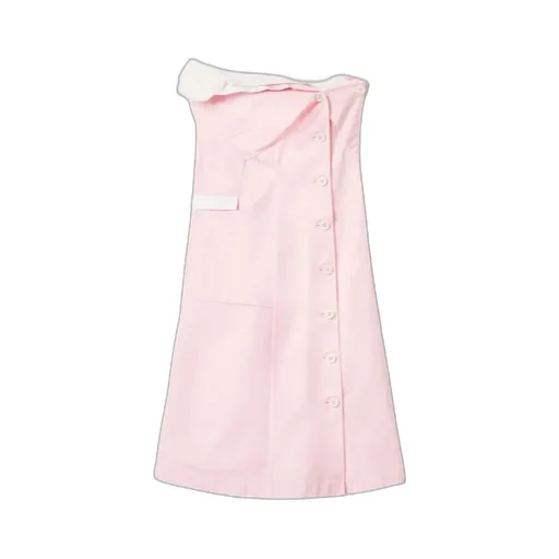 Strapless Layered-Detailed Mini Dress