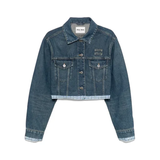 Layered Cropped Denim Jacket