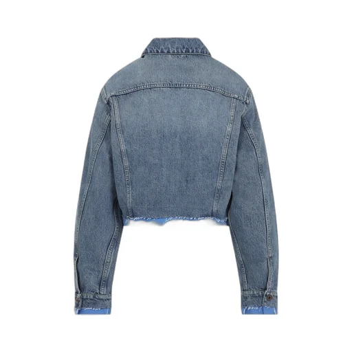 Denim And Poplin Trucker Jacket