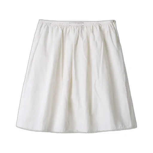 Slubbed Poplin Skirt