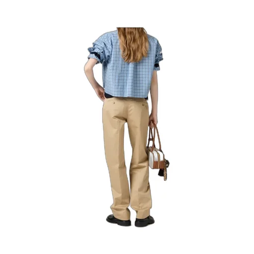Checked Cropped Shirt