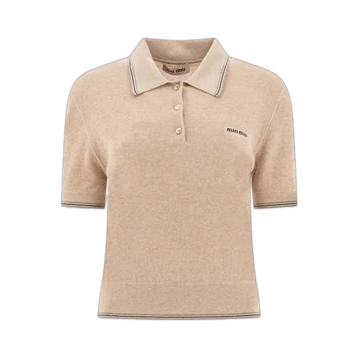 Short-Sleeved Knitted Polo Shirt