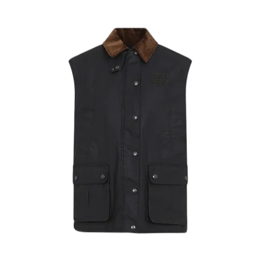 Resin-Finish Poplin Vest