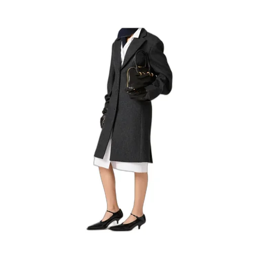 Single-Breasted Double Wool Coat