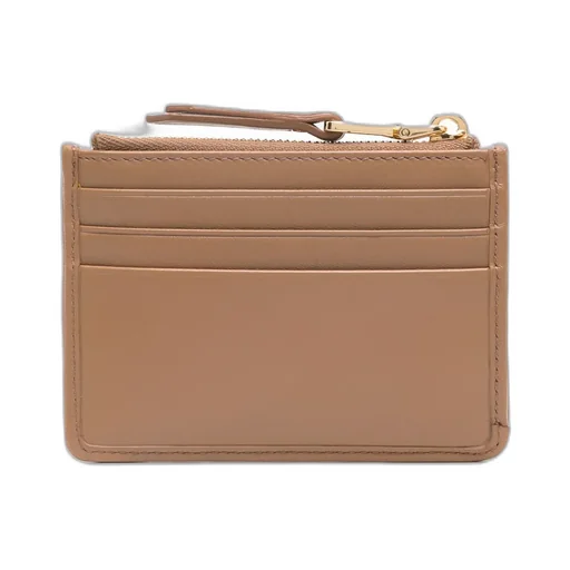 Logo-Lettering Zipped Cardholder