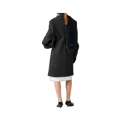 Single-Breasted Double Wool Coat