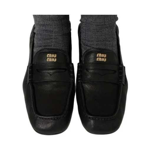 Ruches Nappa Leather Loafers