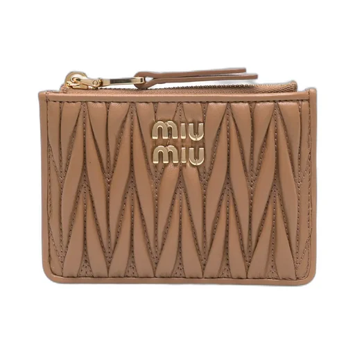 Logo-Lettering Zipped Cardholder