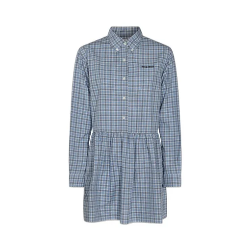 Check-Pattern Mini Dress
