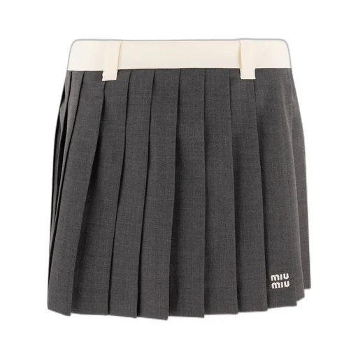 Pleated Mini Skirt