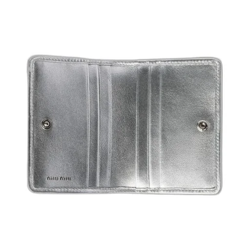 Logo-Lettering Matelassé Cardholder