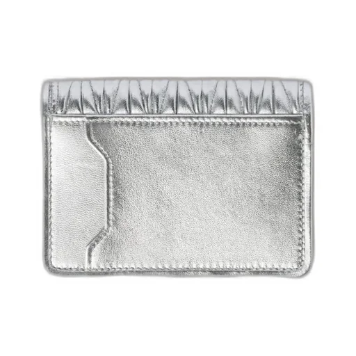 Logo-Lettering Matelassé Cardholder