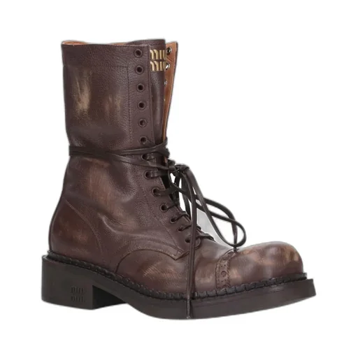 Leather Laced Boots