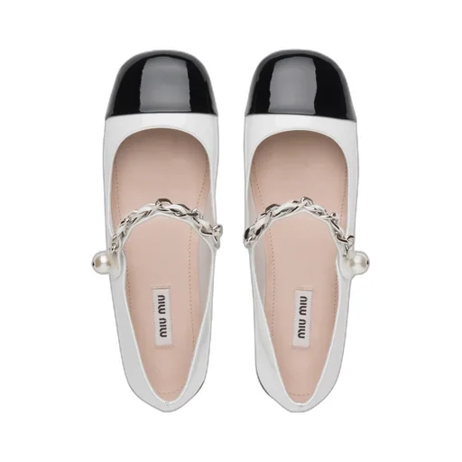 Two-Toned Chain-Linked Ballerinas