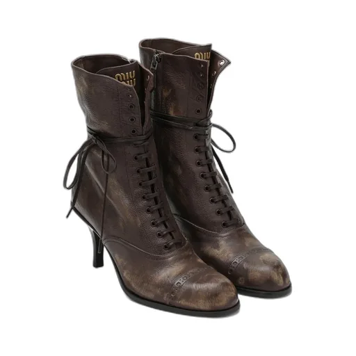 High-Heeled Short Boots