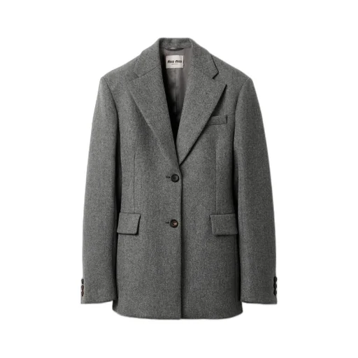 Single-Breasted Double Wool Jacket