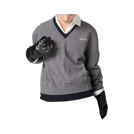 Layered V-Neck Jumper